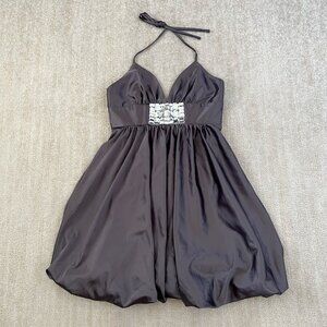 Vintage Jessica McClintock Bubble Hem Prom Dress Mini Dress With Pockets 6